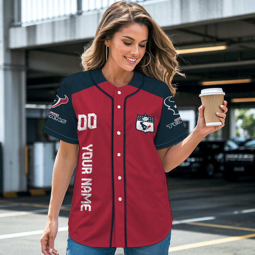Houston Texans Baseball Jersey New Collection NFL AZHGBJS000013
