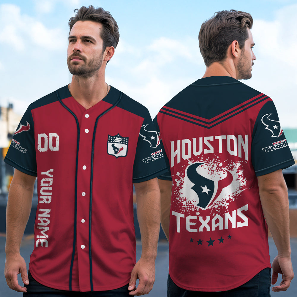 Houston Texans Baseball Jersey New Collection NFL AZHGBJS000013