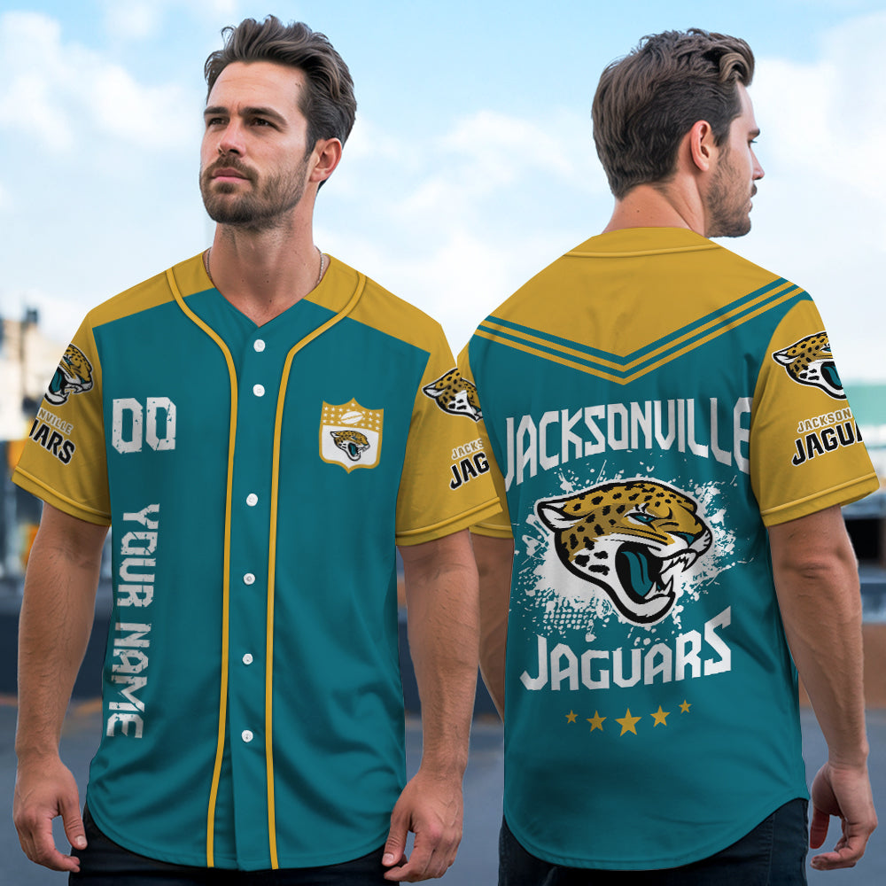 Jacksonville Jaguars Baseball Jersey New Collection NFL AZHGBJS000015