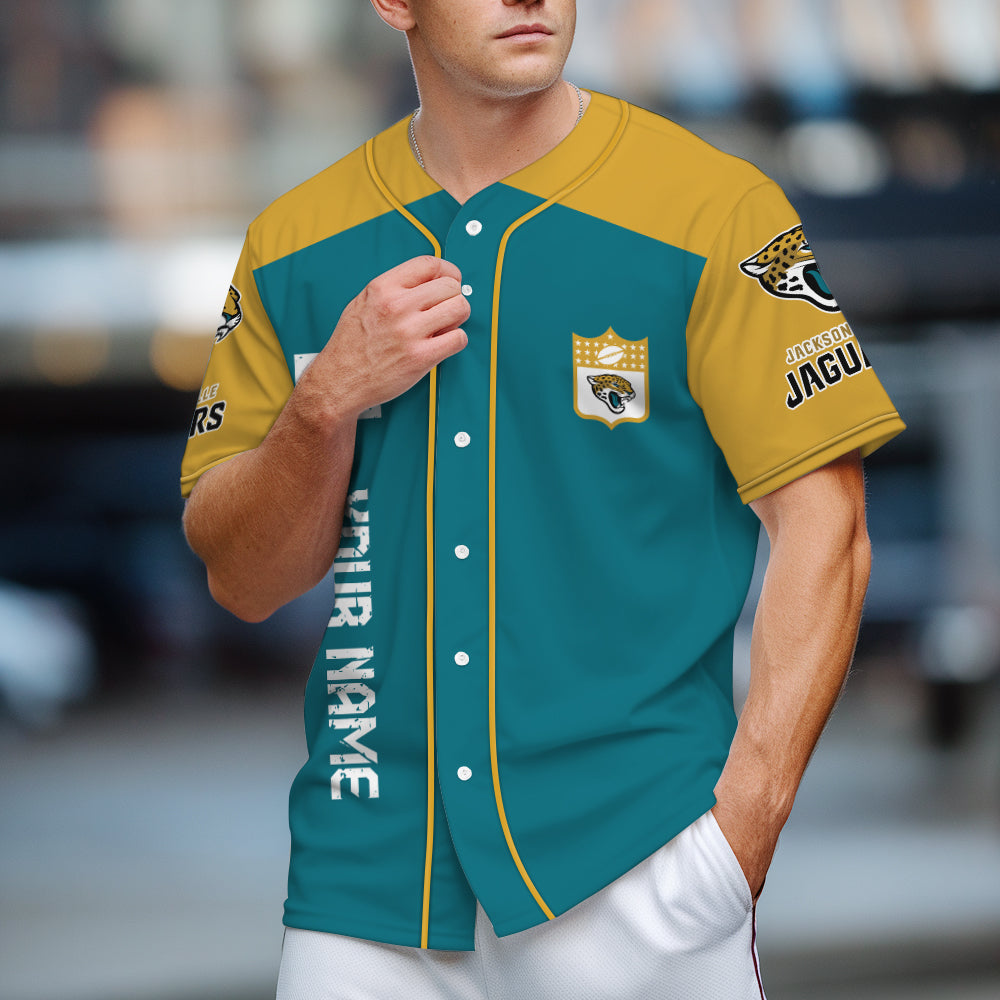 Jacksonville Jaguars Baseball Jersey New Collection NFL AZHGBJS000015