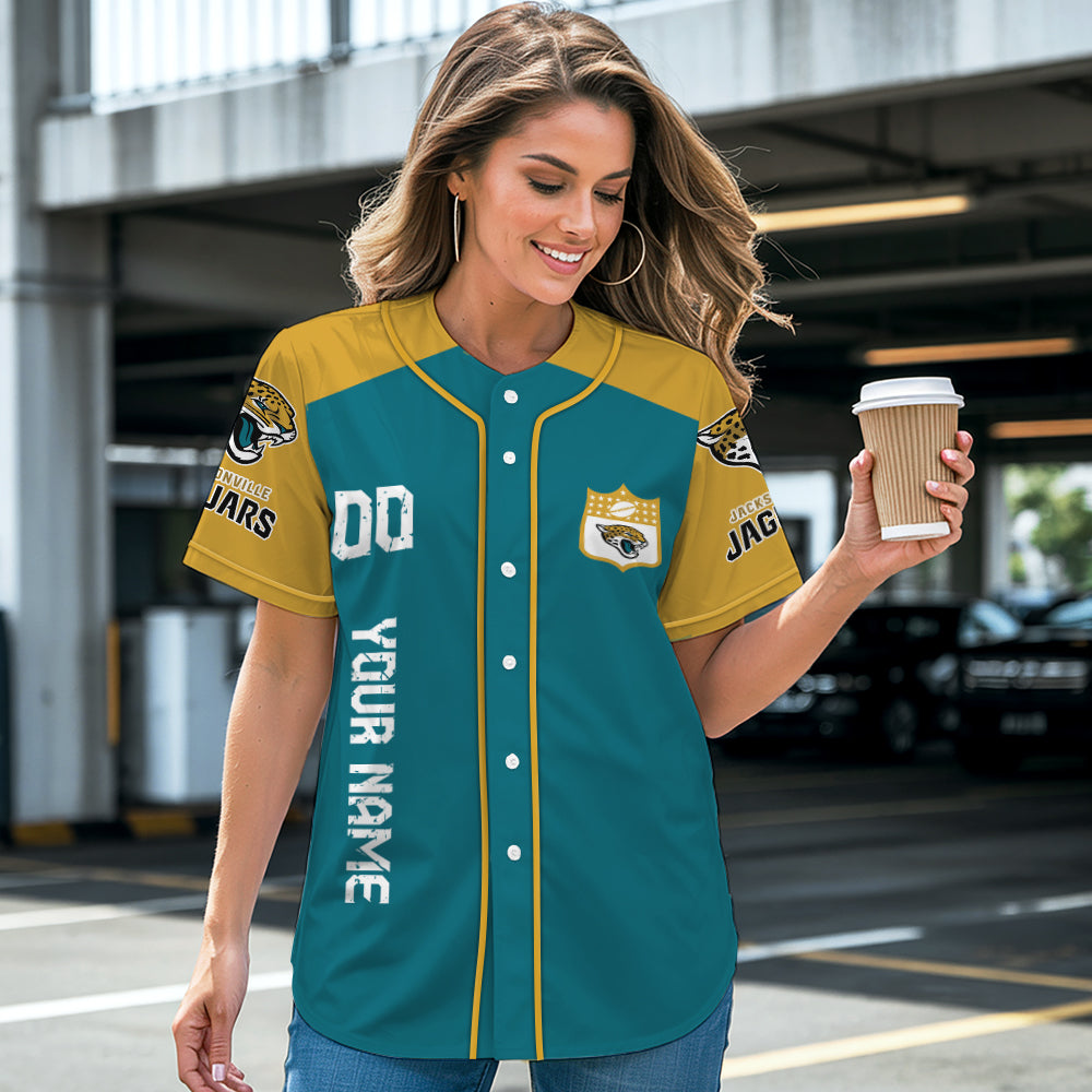 Jacksonville Jaguars Baseball Jersey New Collection NFL AZHGBJS000015