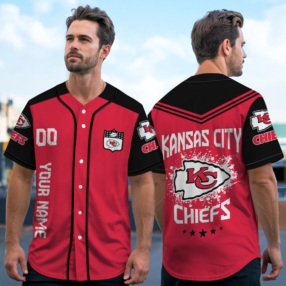 Kansas City Chiefs Baseball Jersey New Collection NFL AZHGBJS000016