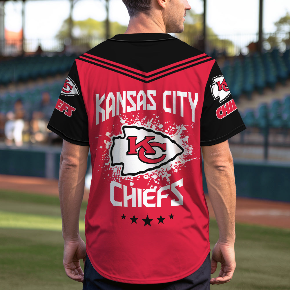 Kansas City Chiefs Baseball Jersey New Collection NFL AZHGBJS000016