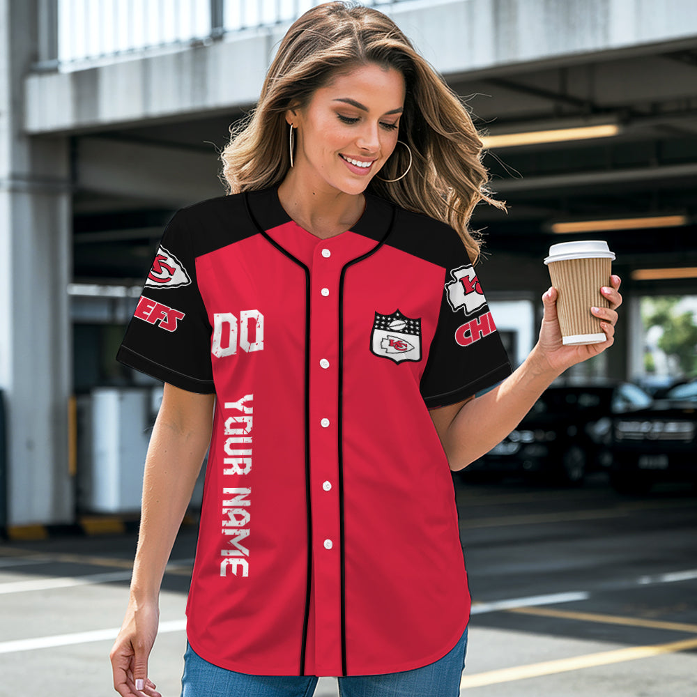 Kansas City Chiefs Baseball Jersey New Collection NFL AZHGBJS000016