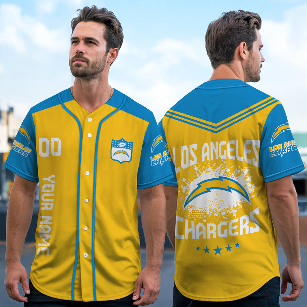 Los Angeles Chargers Baseball Jersey New Collection NFL AZHGBJS000018