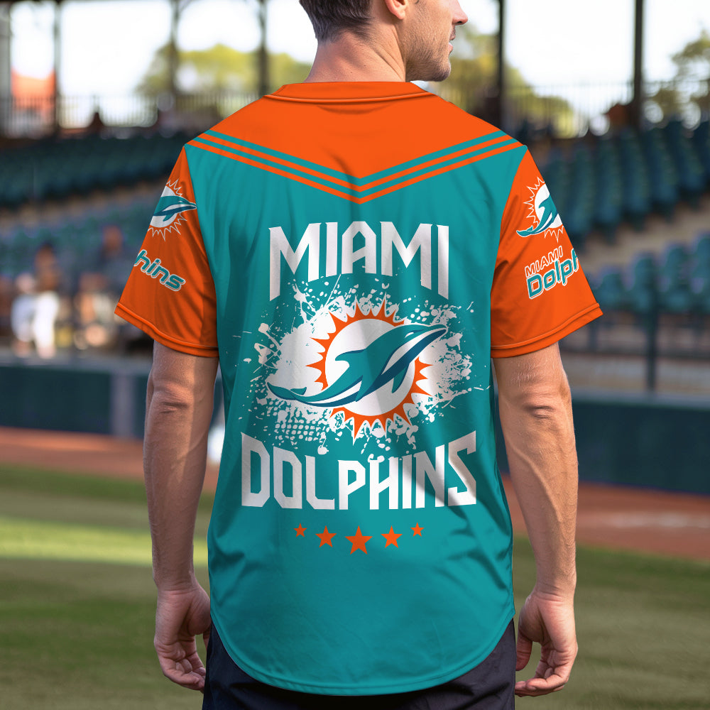 Miami Dolphins Baseball Jersey New Collection NFL AZHGBJS000020