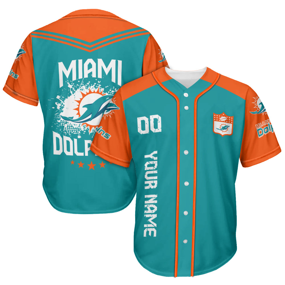 Miami Dolphins Baseball Jersey New Collection NFL AZHGBJS000020