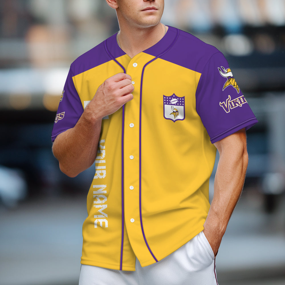 Minnesota Vikings Baseball Jersey New Collection NFL AZHGBJS000021