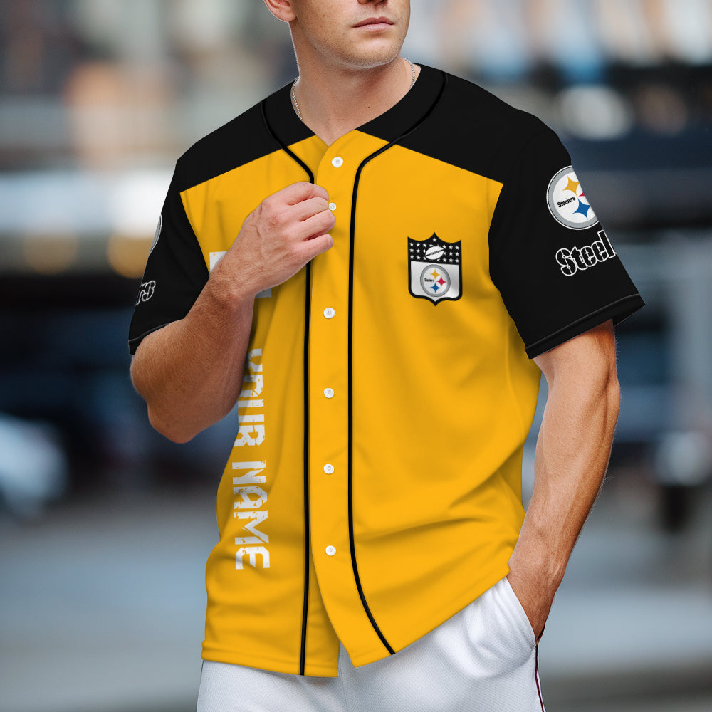 Pittsburgh Steelers Baseball Jersey New Collection NFL AZHGBJS000027