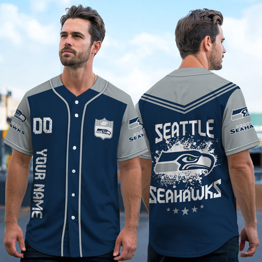Seattle Seahawks Baseball Jersey New Collection NFL AZHGBJS000029