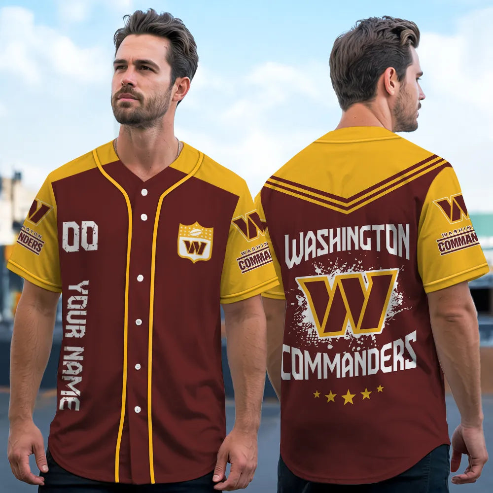 Washington Commanders Baseball Jersey New Collection NFL AZHGBJS000032