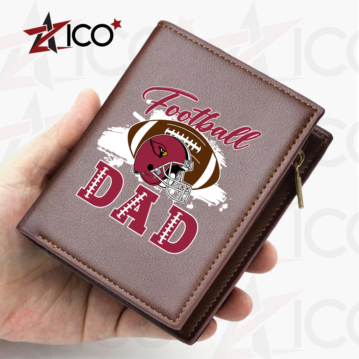 Arizona Cardinals Farther’s Day Men’s Slim Vertical Leather Wallet Trending 2025 AZHGSVLW000001
