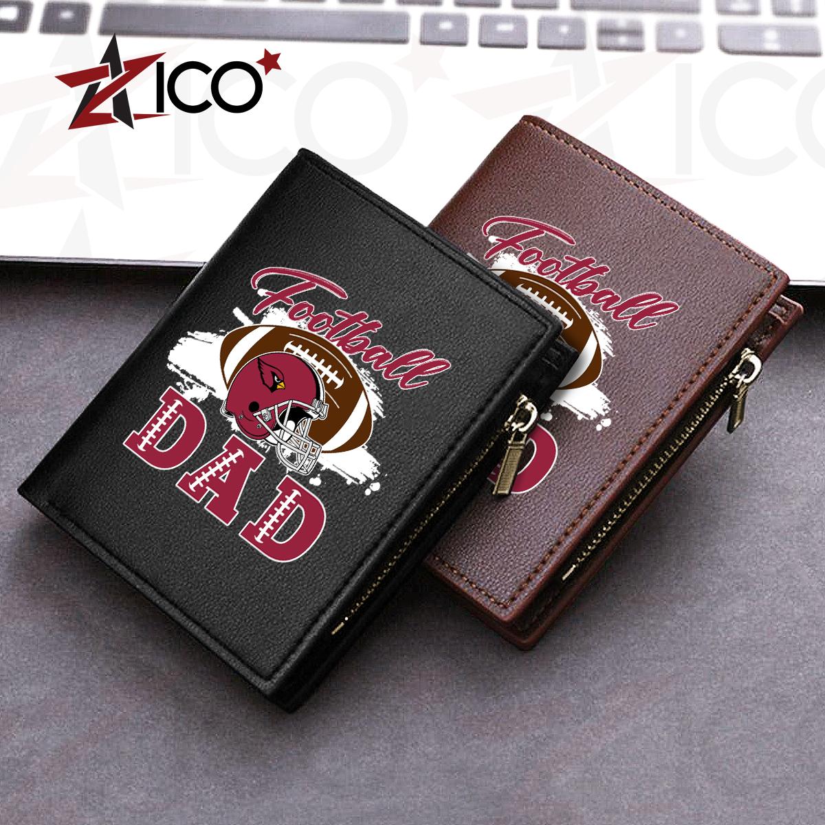 Arizona Cardinals Farther’s Day Men’s Slim Vertical Leather Wallet Trending 2025 AZHGSVLW000001