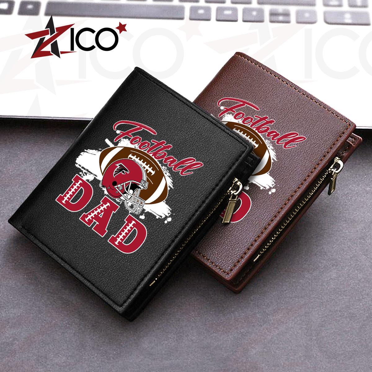 Atlanta Falcons Farther’s Day Men’s Slim Vertical Leather Wallet Trending 2025 AZHGSVLW000002
