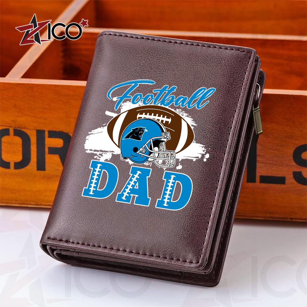 Carolina Panthers Farther’s Day Men’s Slim Vertical Leather Wallet Trending 2025 AZHGSVLW000005