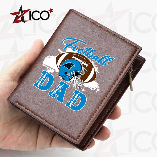 Carolina Panthers Farther’s Day Men’s Slim Vertical Leather Wallet Trending 2025 AZHGSVLW000005