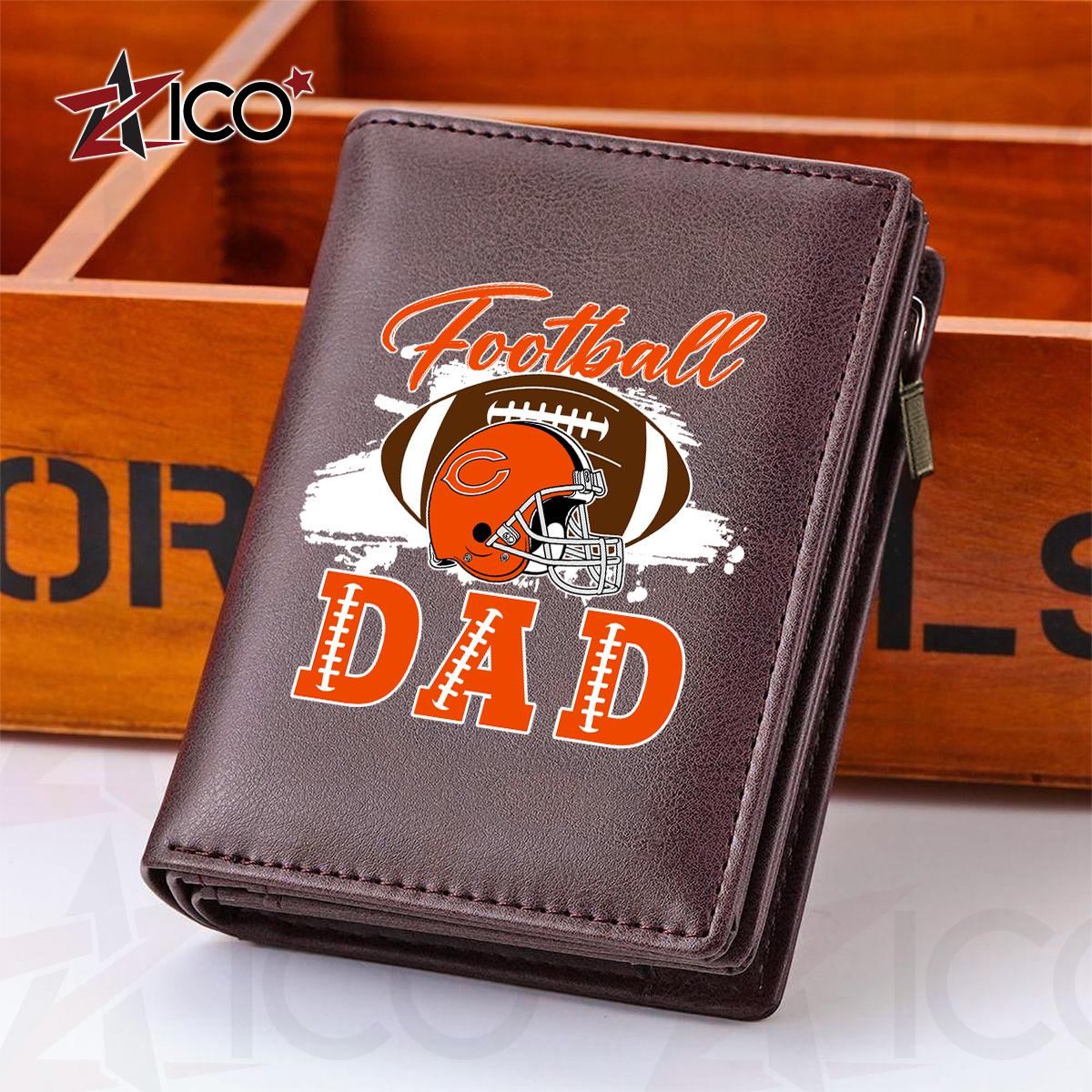Chicago Bears Farther’s Day Men’s Slim Vertical Leather Wallet Trending 2025 AZHGSVLW000006