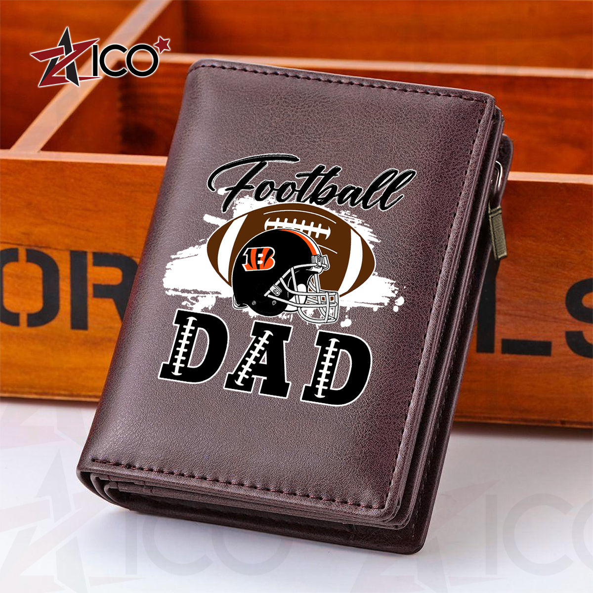 Cincinnati Bengals Farther’s Day Men’s Slim Vertical Leather Wallet Trending 2025 AZHGSVLW000007
