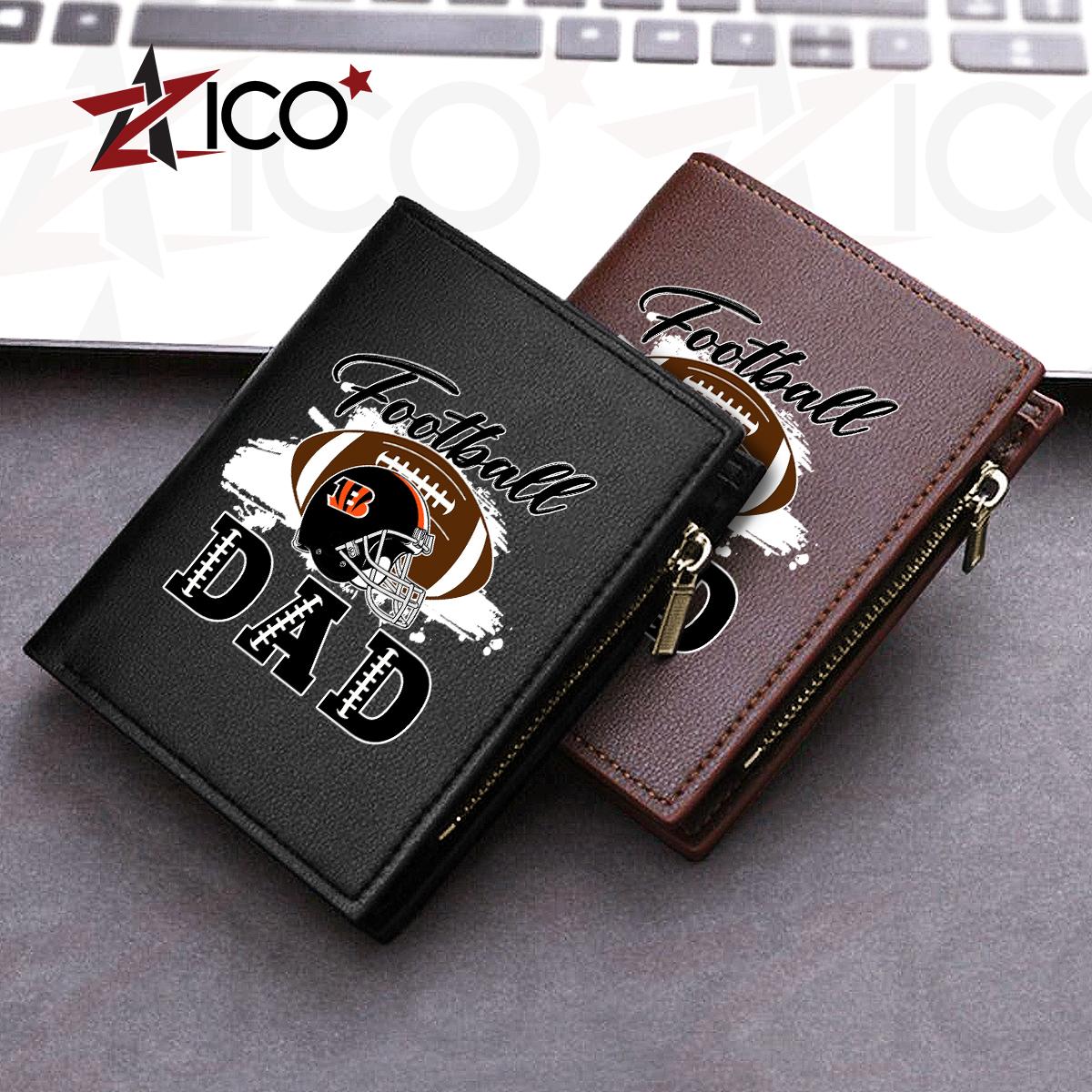 Cincinnati Bengals Farther’s Day Men’s Slim Vertical Leather Wallet Trending 2025 AZHGSVLW000007