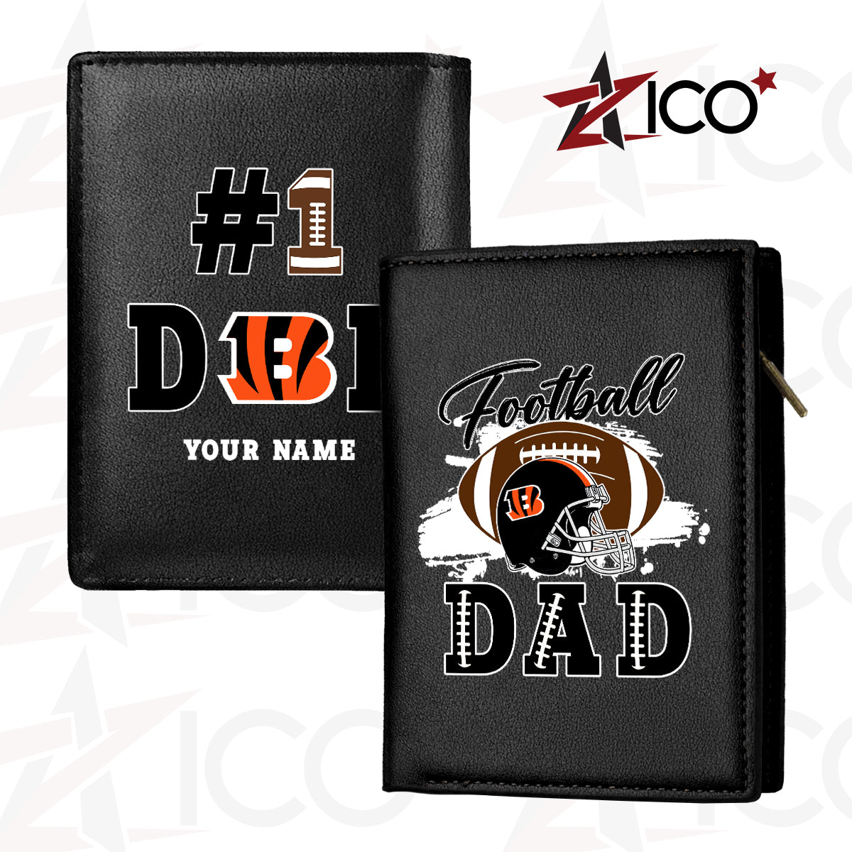 Cincinnati Bengals Farther’s Day Men’s Slim Vertical Leather Wallet Trending 2025 AZHGSVLW000007