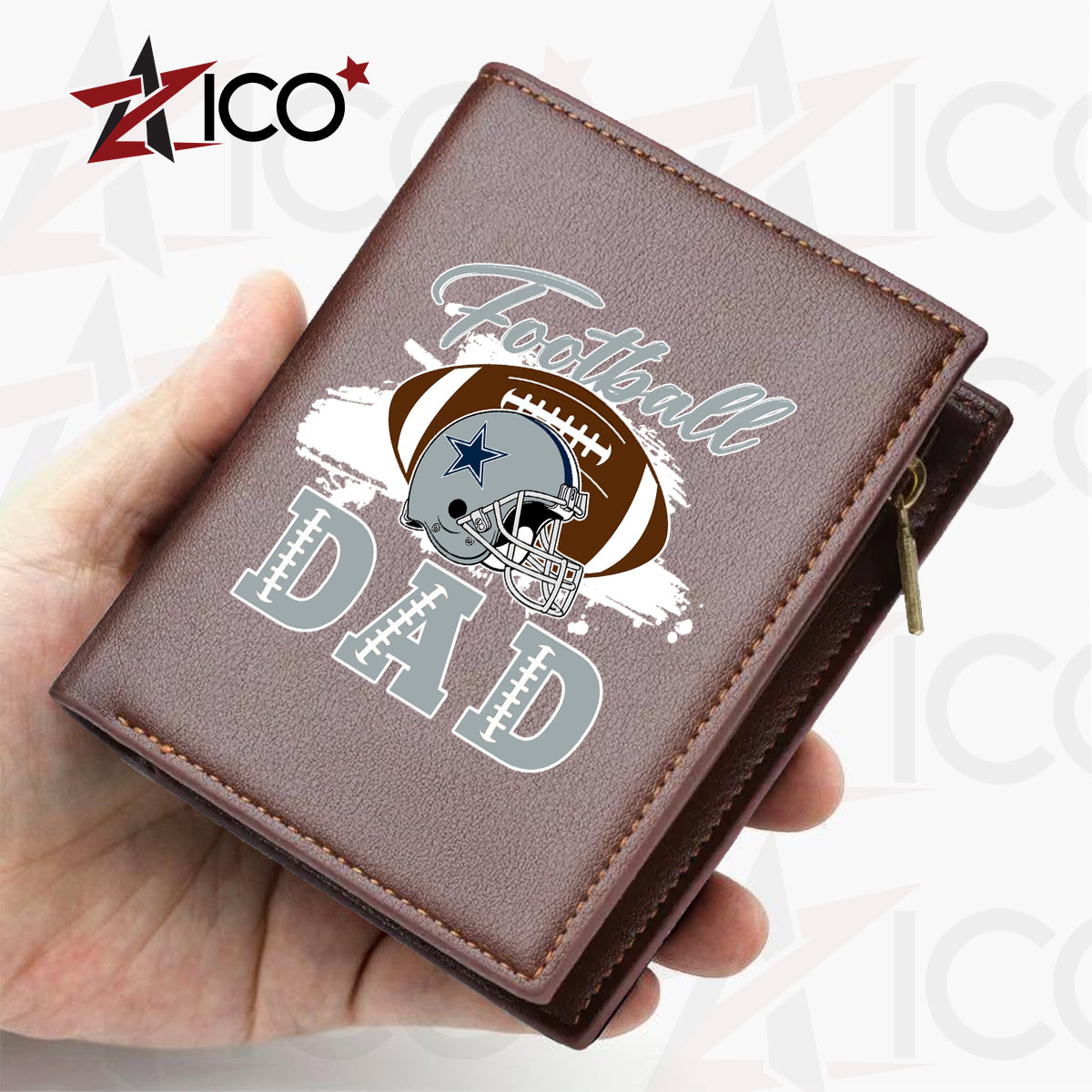 Dallas Cowboys Farther’s Day Men’s Slim Vertical Leather Wallet Trending 2025 AZHGSVLW000009