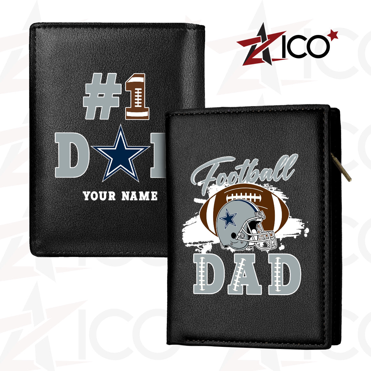 Dallas Cowboys Farther’s Day Men’s Slim Vertical Leather Wallet Trending 2025 AZHGSVLW000009