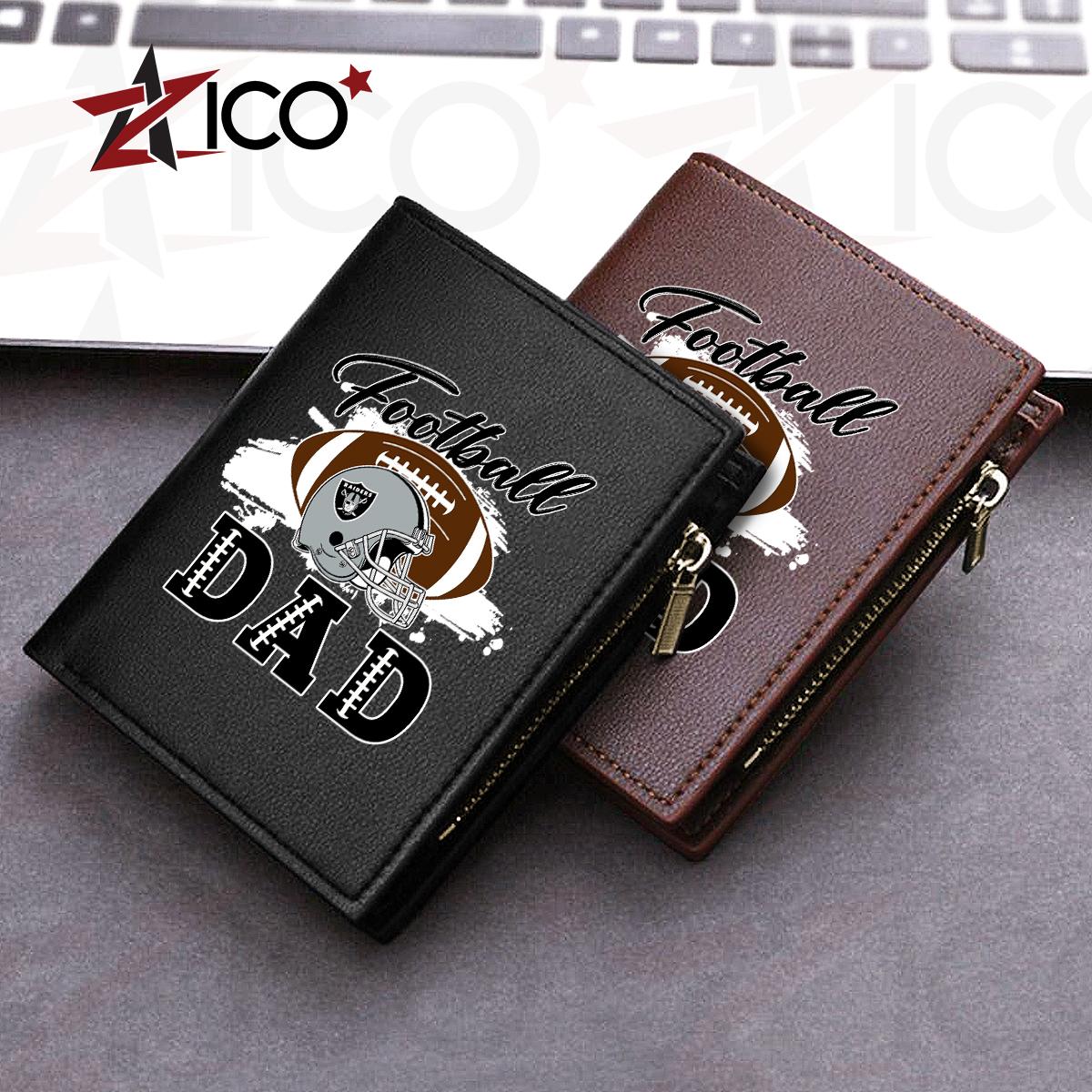 Las Vegas Raiders Farther’s Day Men’s Slim Vertical Leather Wallet Trending 2025 AZHGSVLW000017