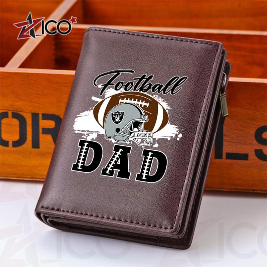 Las Vegas Raiders Farther’s Day Men’s Slim Vertical Leather Wallet Trending 2025 AZHGSVLW000017