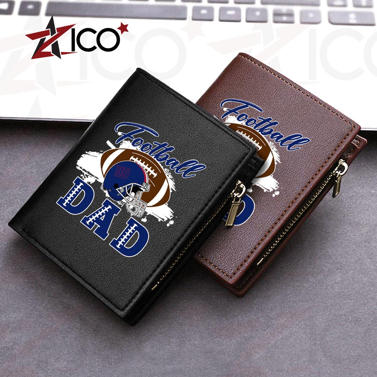 New York Giants Farther’s Day Men’s Slim Vertical Leather Wallet Trending 2025 AZHGSVLW000024