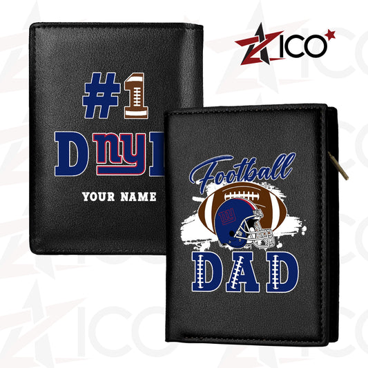 New York Giants Farther’s Day Men’s Slim Vertical Leather Wallet Trending 2025 AZHGSVLW000024