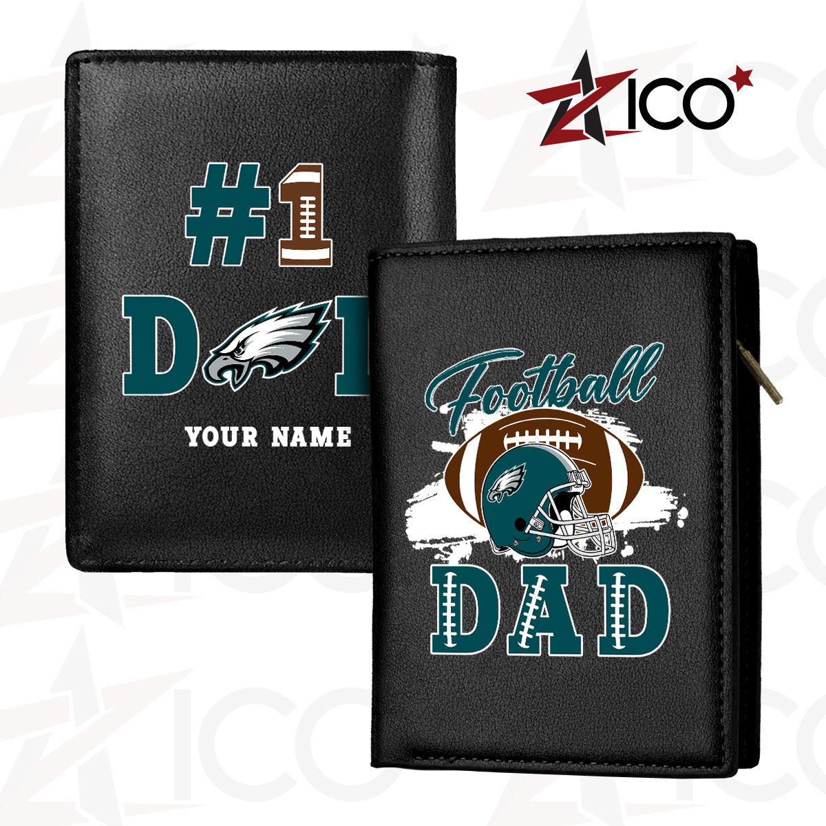 Philadelphia Eagles Farther’s Day Men’s Slim Vertical Leather Wallet Trending 2025 AZHGSVLW000026