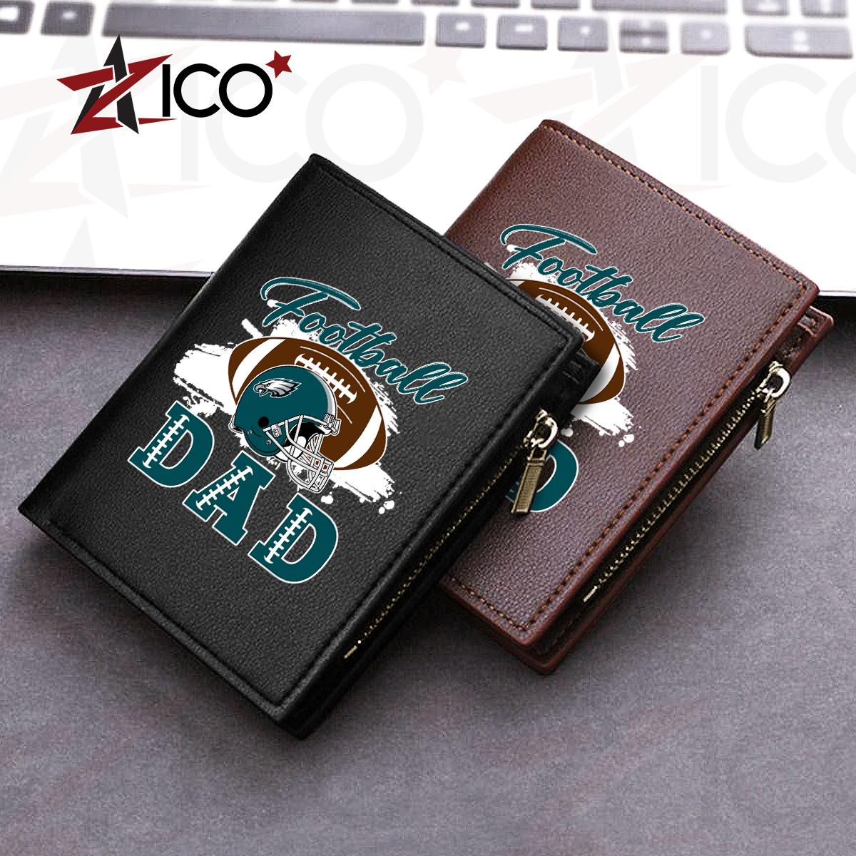 Philadelphia Eagles Farther’s Day Men’s Slim Vertical Leather Wallet Trending 2025 AZHGSVLW000026
