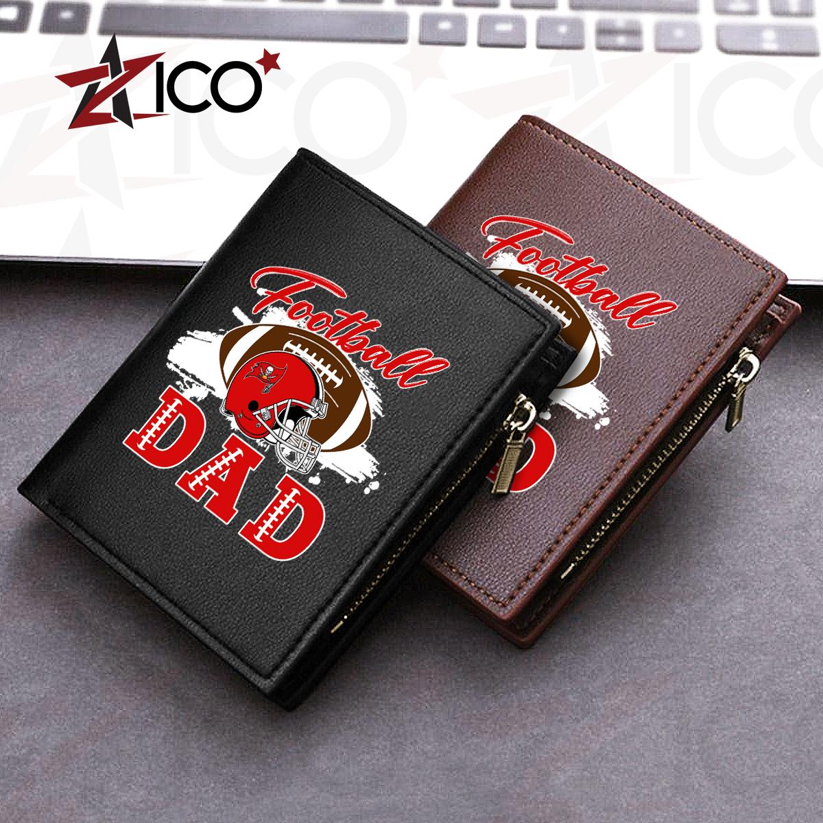 Tampa Bay Buccaneers Farther’s Day Men’s Slim Vertical Leather Wallet Trending 2025 AZHGSVLW000030