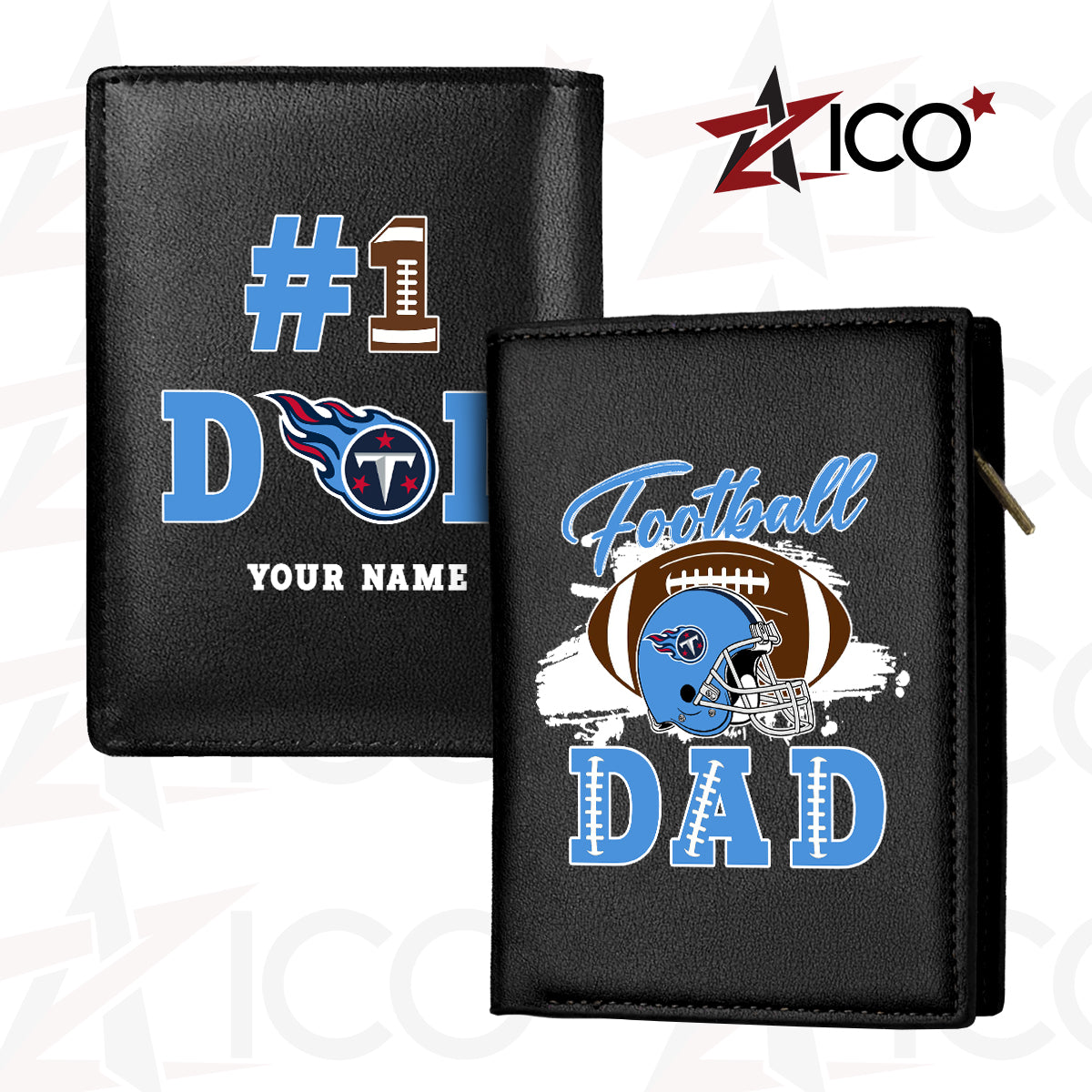 Tennessee Titans Farther’s Day Men’s Slim Vertical Leather Wallet Trending 2025 AZHGSVLW000031