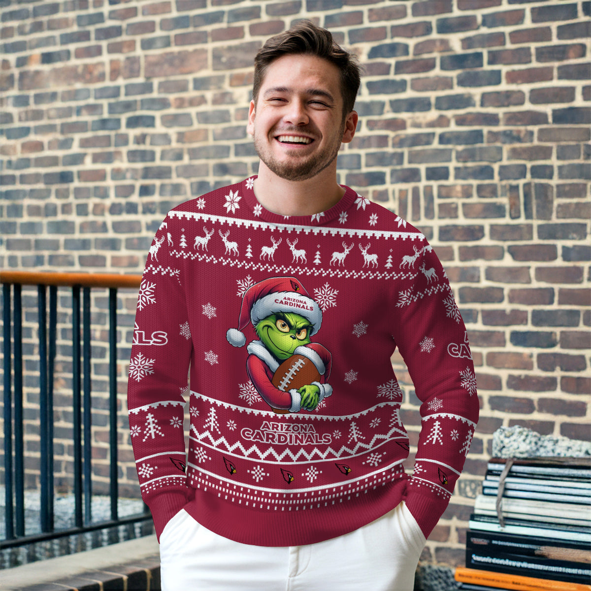 Arizona Cardinals Premium Ugly Christmas Sweater Limited Edition AZHGUSW000001TeamColor