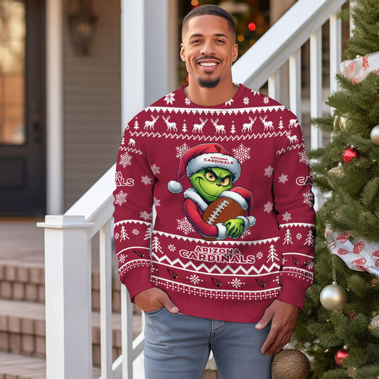 Arizona Cardinals Premium Ugly Christmas Sweater Limited Edition AZHGUSW000001TeamColor