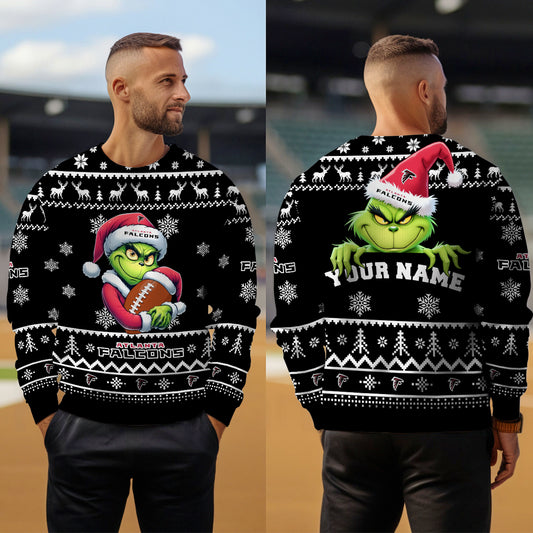 Atlanta Falcons Premium Ugly Christmas Sweater Limited Edition AZHGUSW000002Black