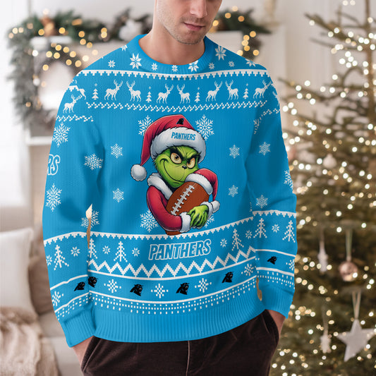 Carolina Panthers Premium Ugly Christmas Sweater Limited Edition AZHGUSW000003TeamColor