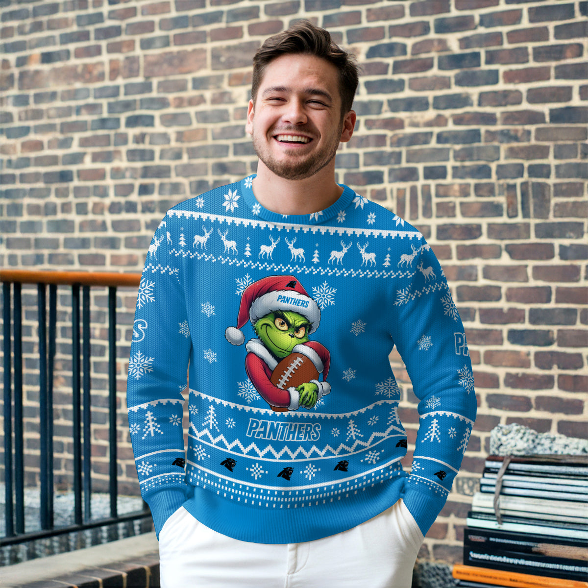 Carolina Panthers Premium Ugly Christmas Sweater Limited Edition AZHGUSW000003TeamColor