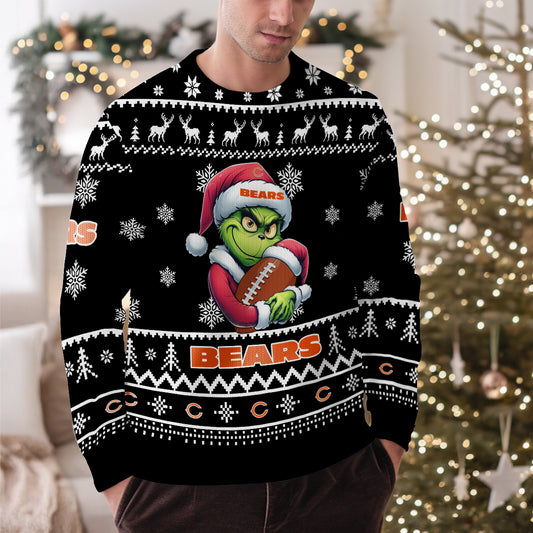 Chicago Bears Premium Ugly Christmas Sweater Limited Edition AZHGUSW000004Black