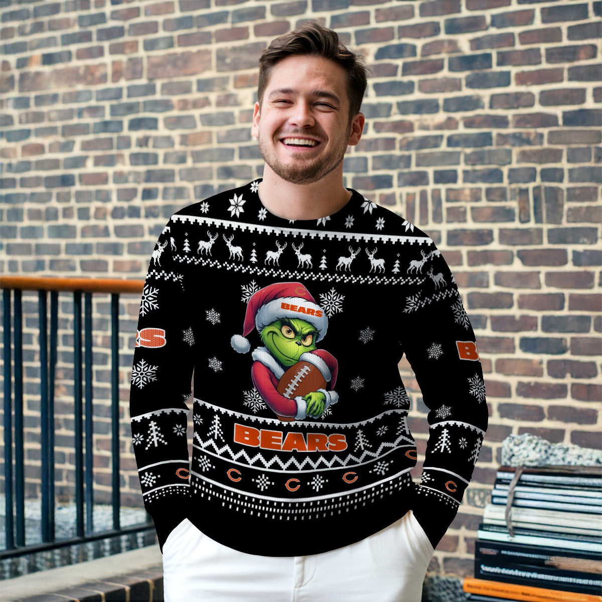 Chicago Bears Premium Ugly Christmas Sweater Limited Edition AZHGUSW000004Black