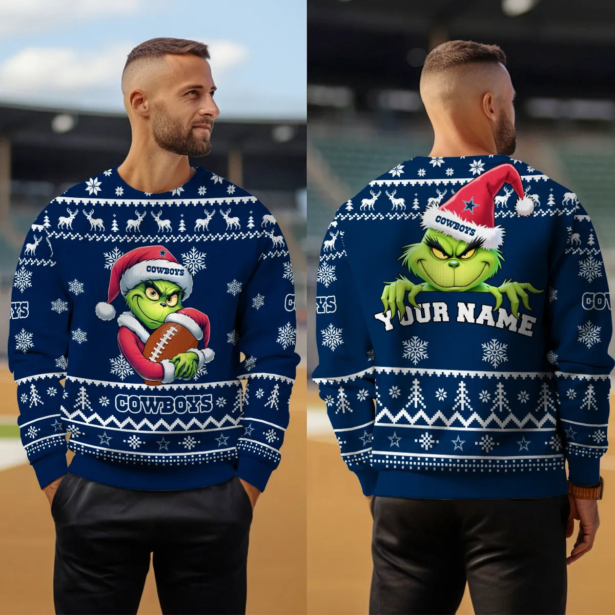 Dallas Cowboys Premium Ugly Christmas Sweater Limited Edition AZHGUSW000005TeamColor