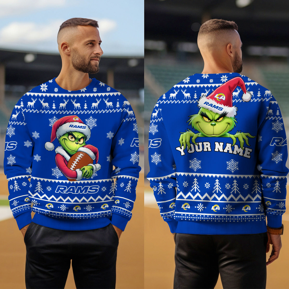 Los Angeles Rams Premium Ugly Christmas Sweater Limited Edition AZHGUSW000008TeamColor