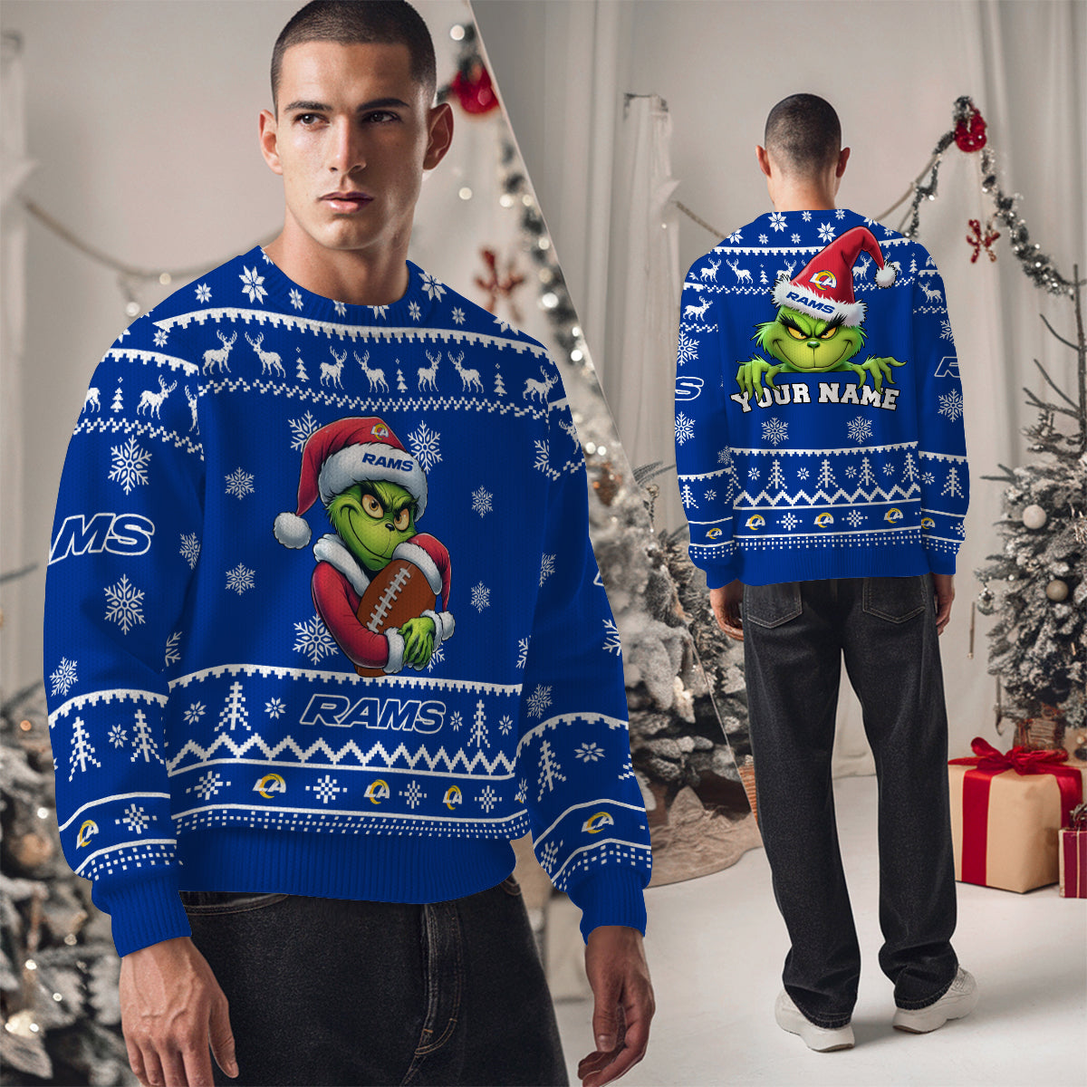 Los Angeles Rams Premium Ugly Christmas Sweater Limited Edition AZHGUSW000008TeamColor