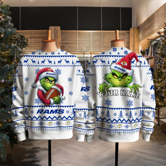 Los Angeles Rams Premium Ugly Christmas Sweater Limited Edition AZHGUSW000008White