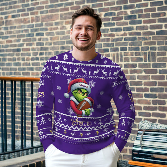 Minnesota Vikings Premium Ugly Christmas Sweater Limited Edition AZHGUSW000009TeamColor