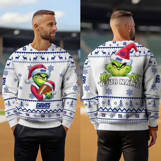 New York Giants Premium Ugly Christmas Sweater Limited Edition AZHGUSW000011White