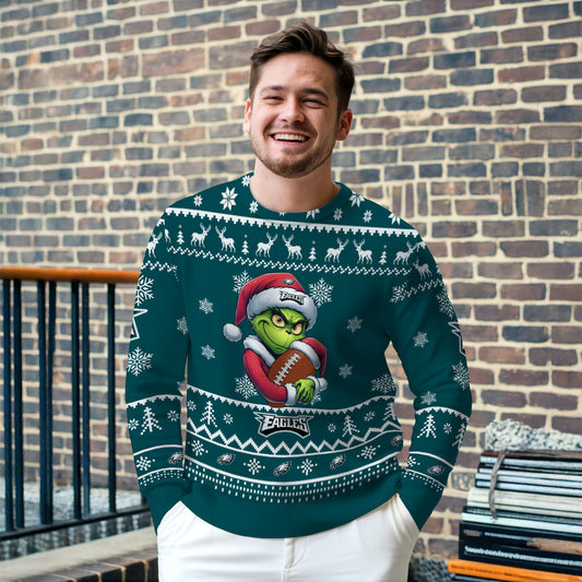 Philadelphia Eagles Premium Ugly Christmas Sweater Limited Edition AZHGUSW000012TeamColor