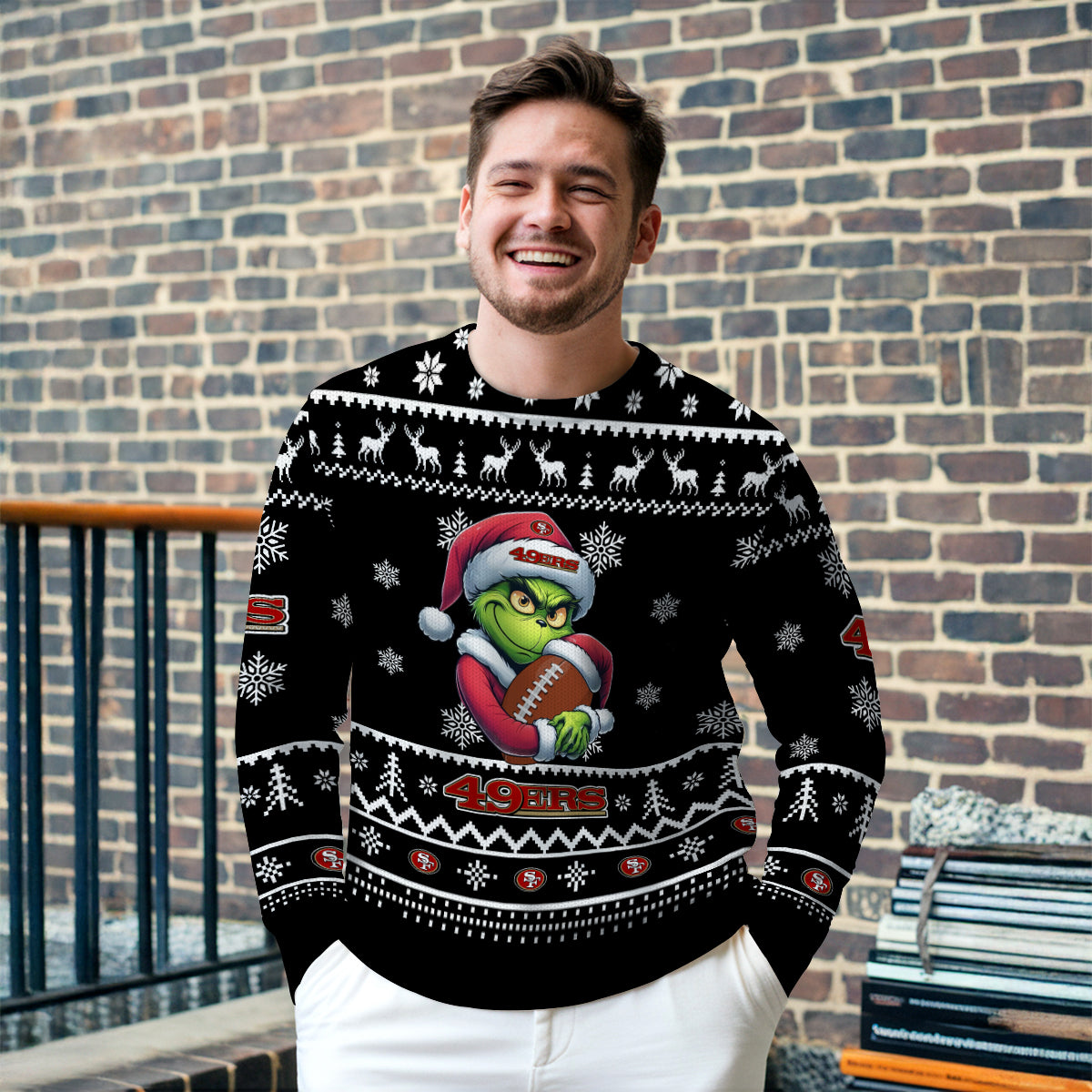 San Francisco 49ers Premium Ugly Christmas Sweater Limited Edition AZHGUSW000013Black