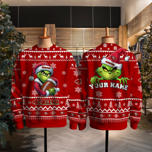 San Francisco 49ers Premium Ugly Christmas Sweater Limited Edition AZHGUSW000013TeamColor